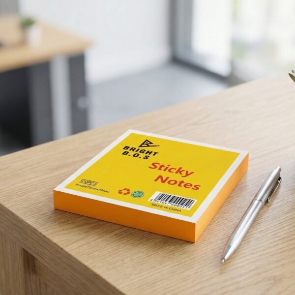 ستيكي نوت برايت بوس لون برتقالي 3*3 100 ورقة