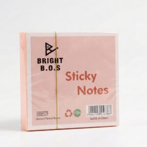 ستيكي نوت برايت بوس لون مشمشي 3*3 100 ورقة