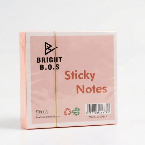 ستيكي نوت برايت بوس لون مشمشي 3*3 100 ورقة