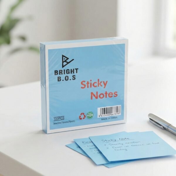 ستيكي نوت برايت بوس لون ازرق 3*3 100 ورقة