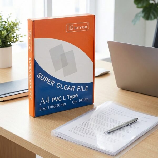 فايل حرف ال (L) سميك تعبئة 100 BUYOR