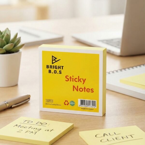 ستيكي نوت برايت بوس لون اصفر 3*3 100 ورقة