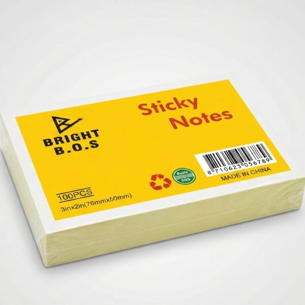 ستيكي نوت برايت بوس لون اصفر 3*2 100 ورقة