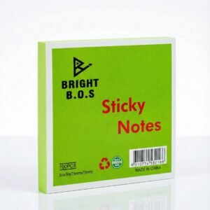 ستيكي نوت برايت بوس لون اخضر 3*3 100 ورقة