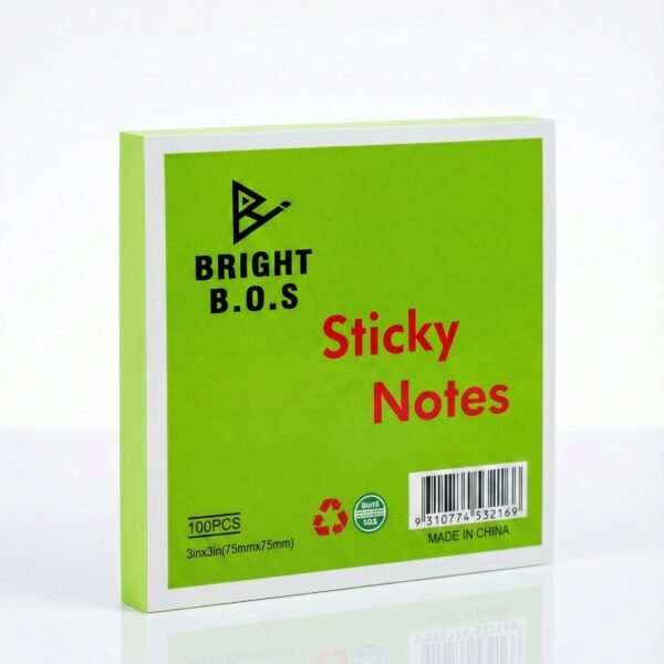 ستيكي نوت برايت بوس لون اخضر 3*3 100 ورقة