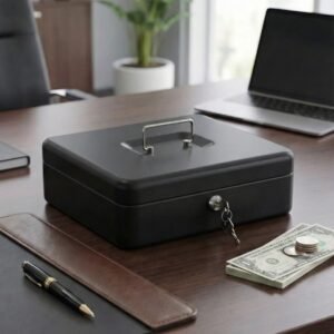 صندوق اسود حجم وسط لون اسود مطفي