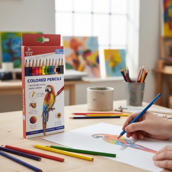 الوان خشب  طويل 1023 برايت بوس 12 لون