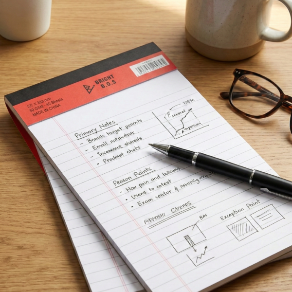 دفتر قطع BRIGHT B.O.S حجم A4