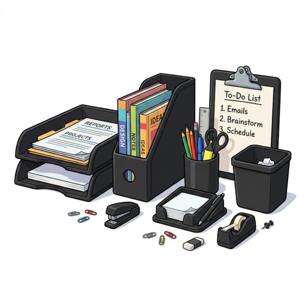 طقم مكتب بلاستيك