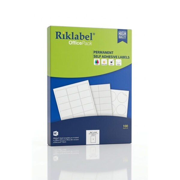 ليبل ابيض 1 قطعة بالصفحة قياس (205*297 ملم)