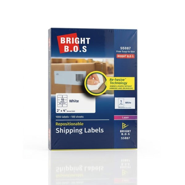 ليبل ابيض 1 قطعة بالصفحة قياس (205*297 ملم)