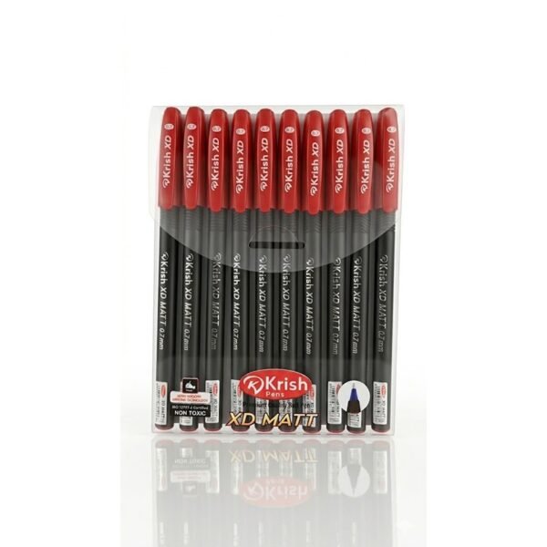 XD MATT 0.7mm  كرت تعبئة 10 أقلام أحمر