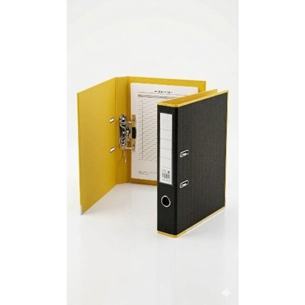 بوكس فايل عريض خارجي اسود / داخلي اصفر