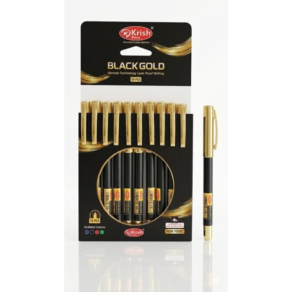 BLACK GOLD 1.0mm كرت تعبئة10 أقلام