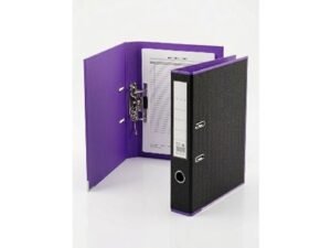 بوكس فايل رفيع خارجي اسود / داخلي بنفسجي