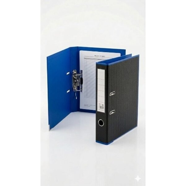 بوكس فايل عريض خارجي اسود / داخلي ازرق غامق