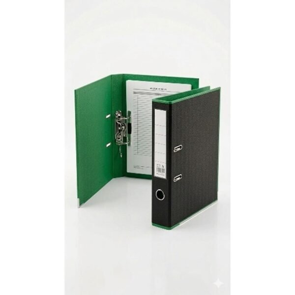 بوكس فايل رفيع خارجي اسود / داخلي اخضر