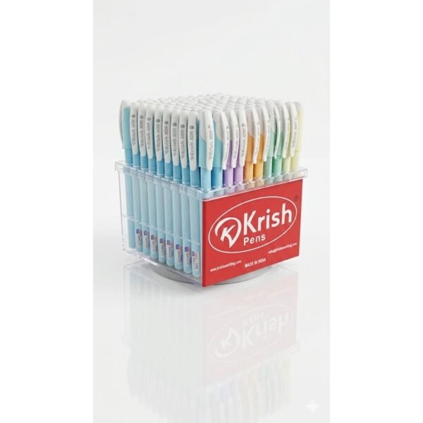 XDH 0.7mm  ستاند تعبئة 100 قلم أزرق