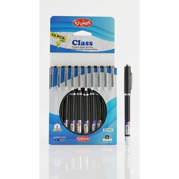 CLASS 1.0mm كرت تعبئة10 أقلام أسود