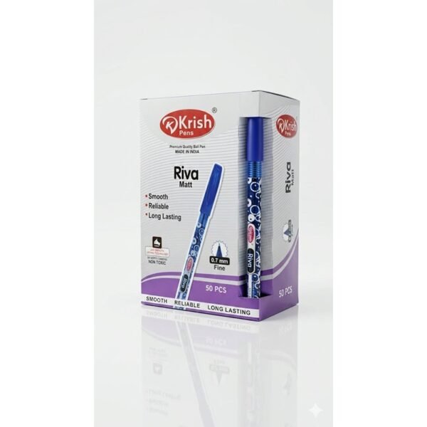 RIVA MATT 0.7mm  علبة تعبئة 50 أقلام أزرق