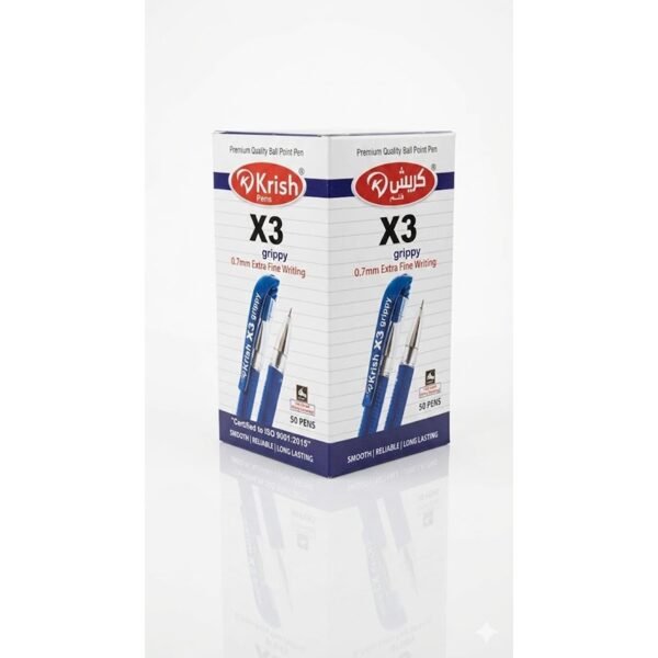 X3 GRIPPY 0.7mm  علبة تعبئة 50 أقلام أزرق