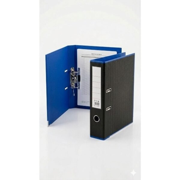 بوكس فايل عريض خارجي اسود / داخلي ازرق وسط