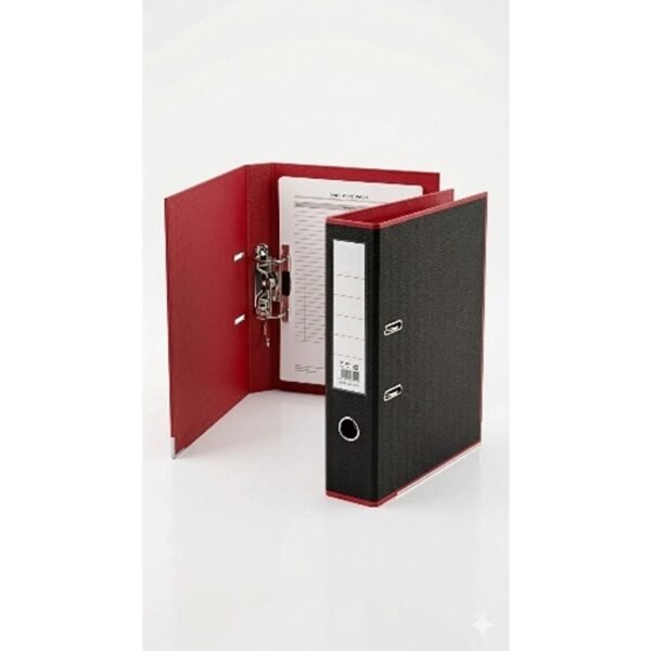 بوكس فايل عريض خارجي اسود / داخلي احمر