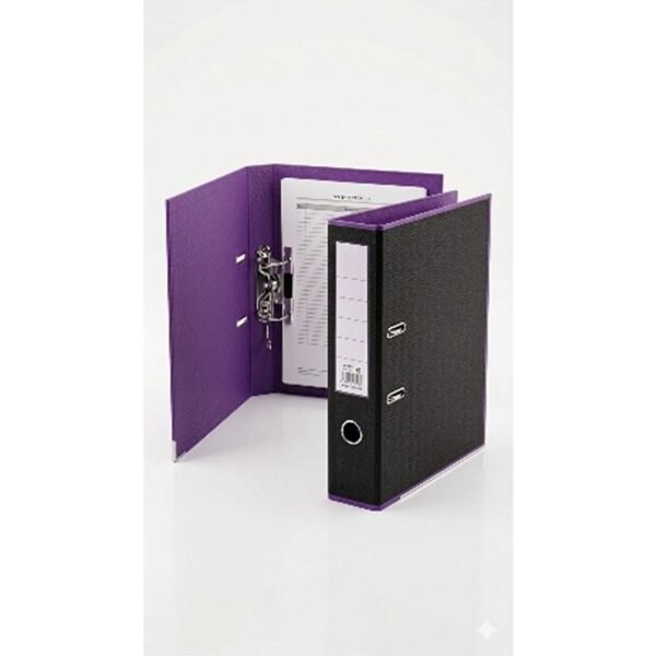 بوكس فايل عريض خارجي اسود / داخلي بنفسجي