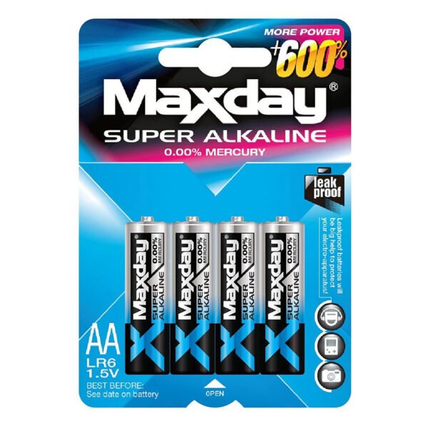 بطارية MAXDAY AAكرت / 4 حبات
