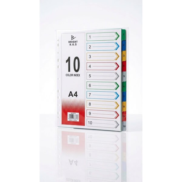 فواصل بلاستيك ملون مرقم 1-10