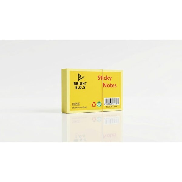ستكي نوت BRIGHT B.O.S لون اصفر قياس 2*3 انش