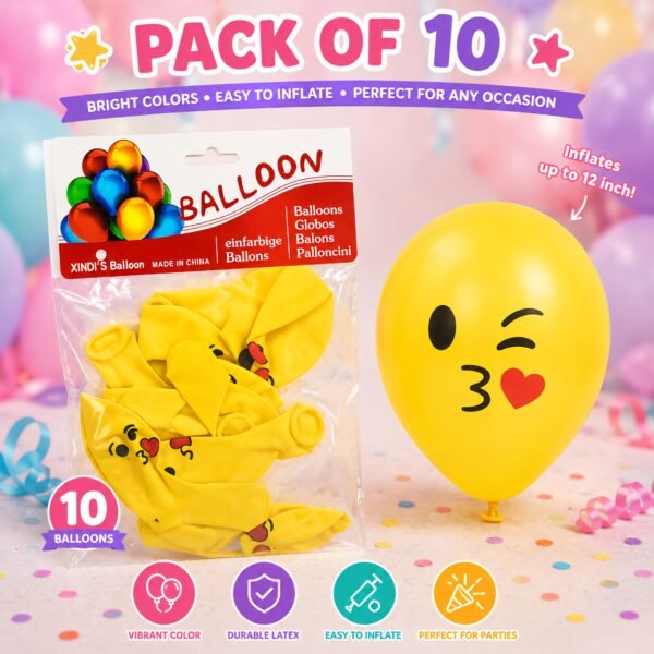 كيس بالون سعة 10 EMOJI