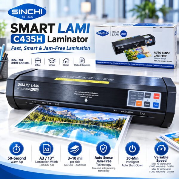 ماكينة تجليد حراري SINCHI C435H قياس A3