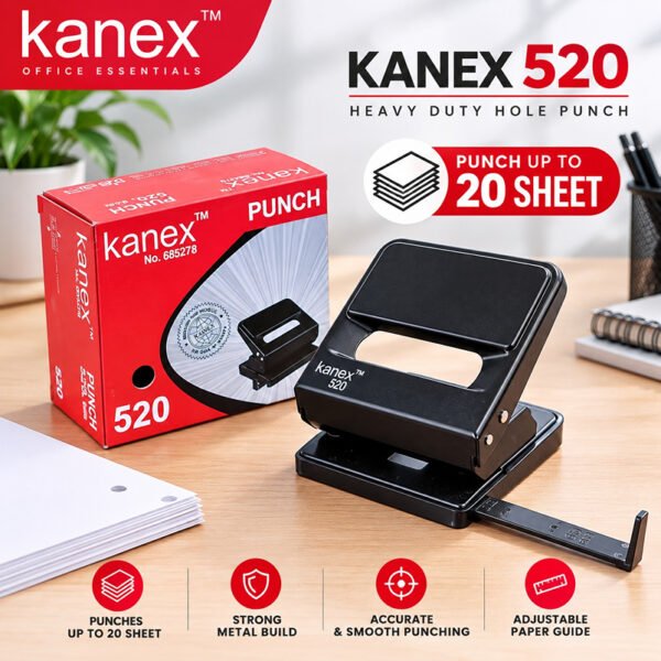 مثقب KANEX 520 - 25 ورقة - لون اسود