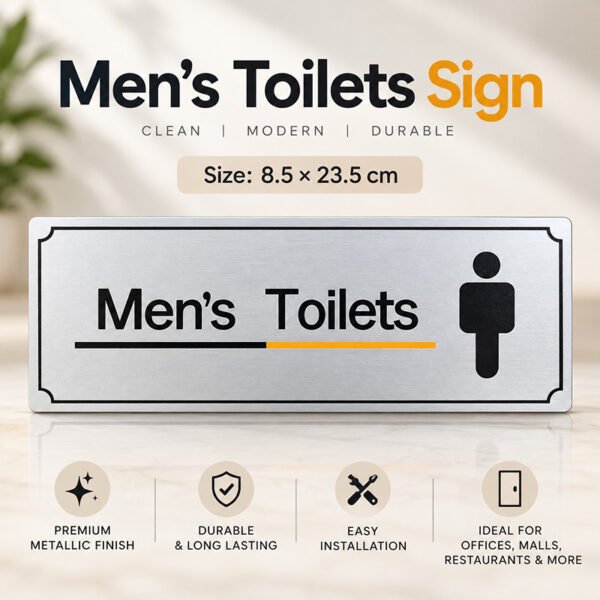 لافتة حمام رجال Men's Toilets