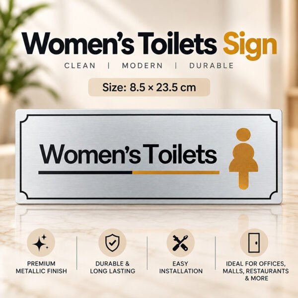لافتة حمام نساء Women's Toilets